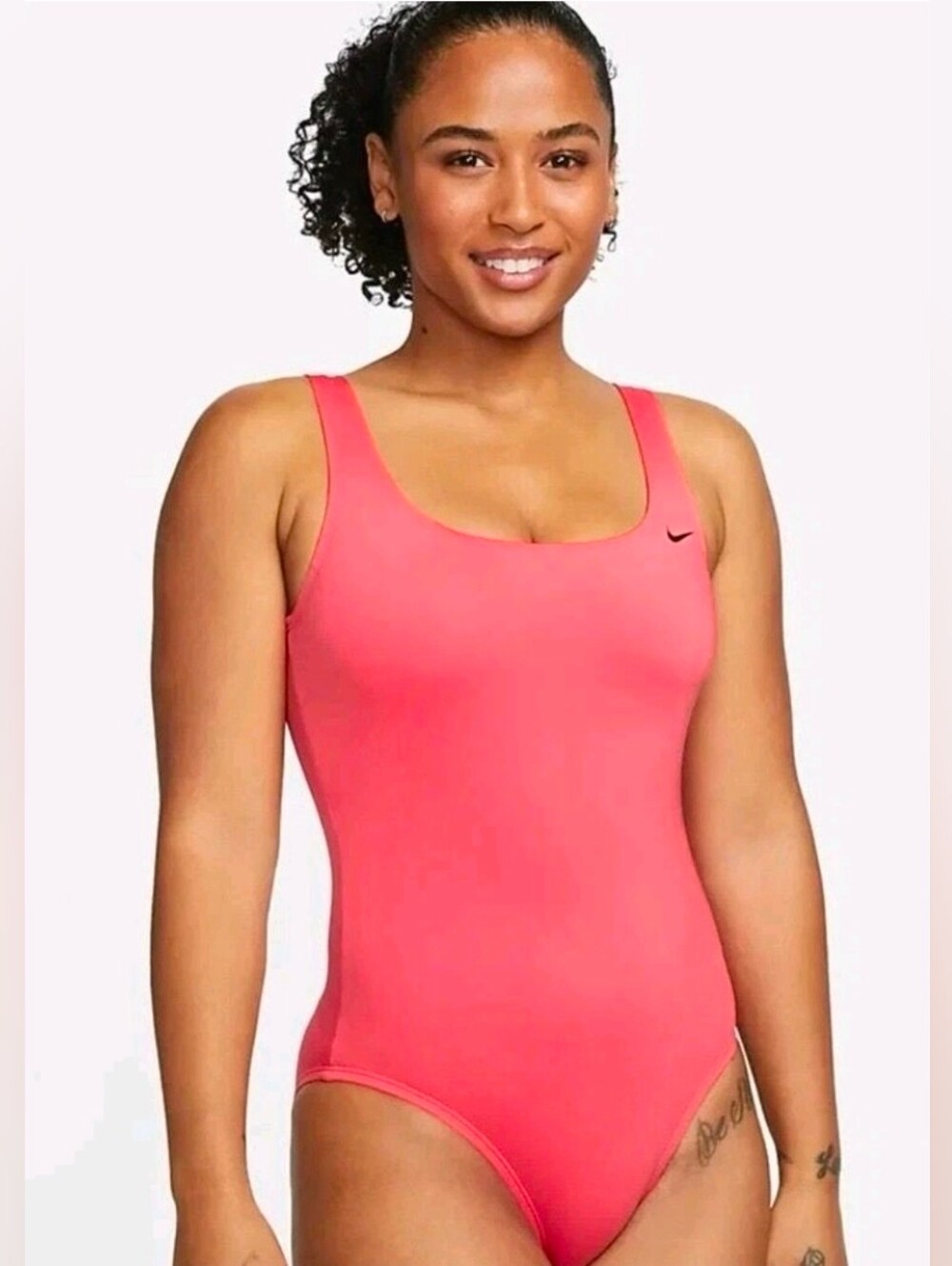 NIKE SEA CORAL ESSENTIAL U-BACK ONE PIECE SWIMSUIT